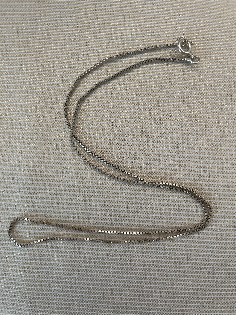 Sterling Silver 16 Inch Box Chain Necklace